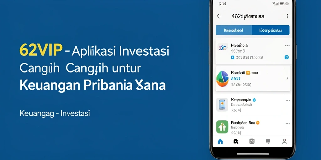 Antarmuka pengguna aplikasi 62VIP untuk investasi yang mudah dan efektif.