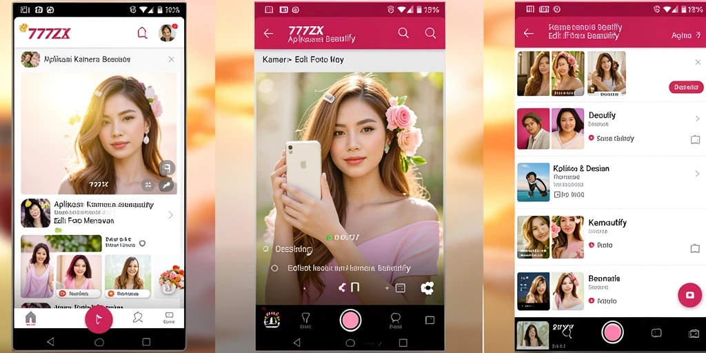 Tampilan antarmuka 777ZX yang modern dan mudah digunakan.