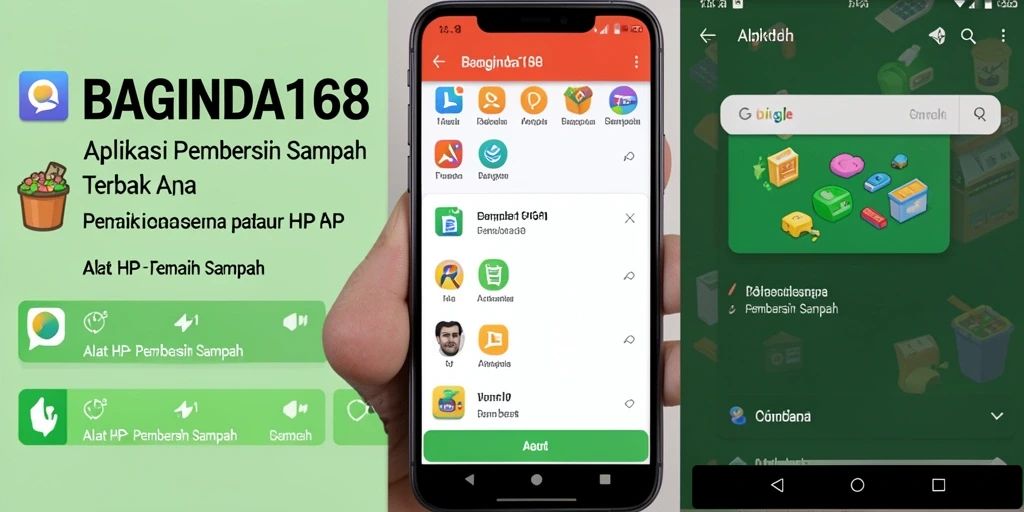 Tampilan antarmuka BAGINDA168 saat melakukan pembersihan sampah.