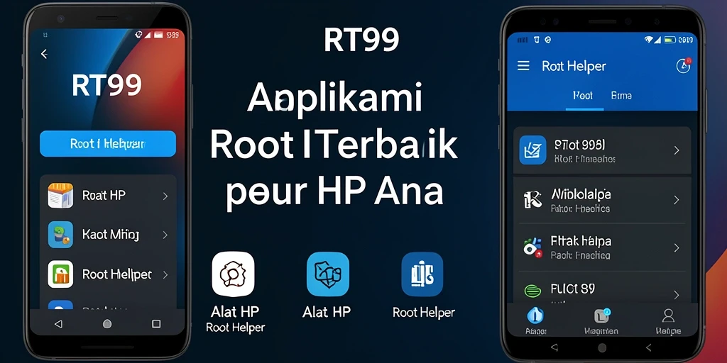 Antarmuka aplikasi RT99 yang intuitif dan mudah digunakan.