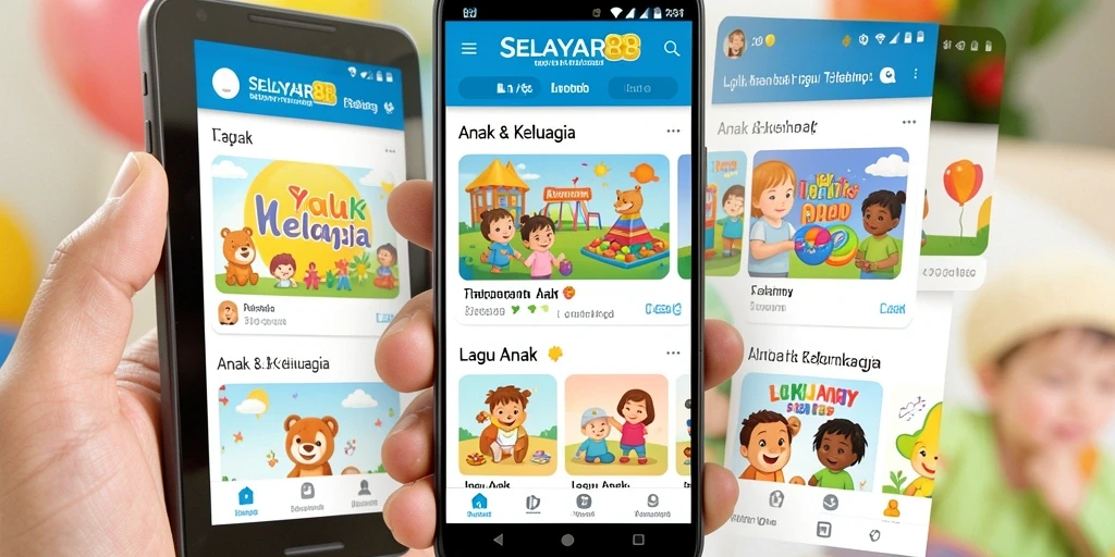 Tampilan antarmuka aplikasi SELAYAR88 yang menyenangkan untuk anak-anak.